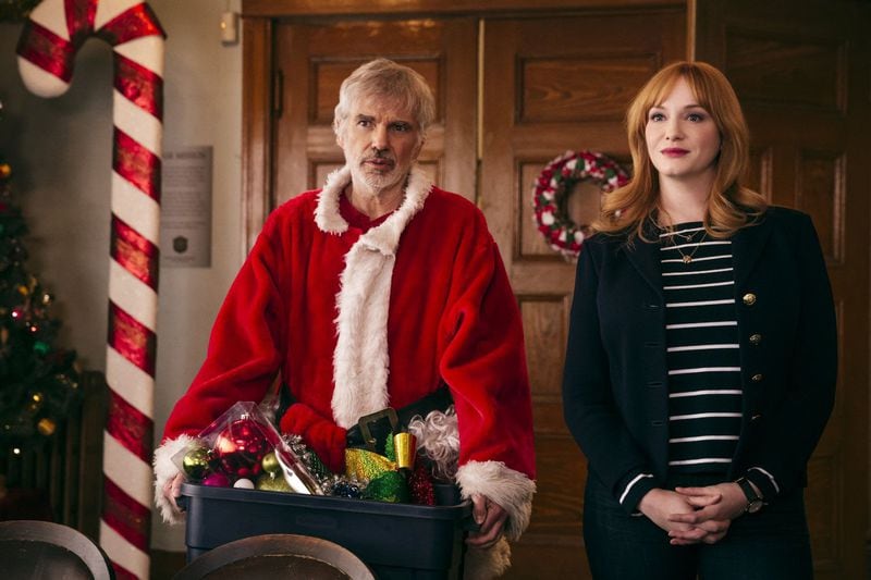 Billy Bob Thornton stars as Willie and Christina Hendricks as Diane in a scene from the movie “Bad Santa 2” directed by Mark Waters. (Jan Thijs/Santamax/TNS)