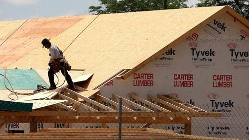 This spring lacked the usual surge in homebuilding, thanks to the economic crash caused by efforts to stop the spread of the coronavirus. (Bill Lackey / Springfield News-Sun / AJC FILE)