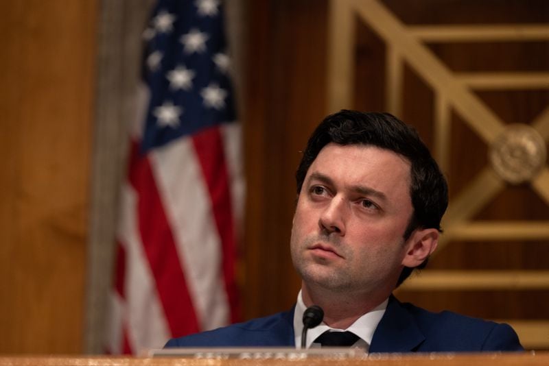 Senator Jon Ossoff, D-Ga., listens as witnesses testify at a hearing of the Permanent Subcommittee on Investigations focused on uncounted deaths in America’s prisons and jails in Washington, D.C., on Sept. 20th, 2022.