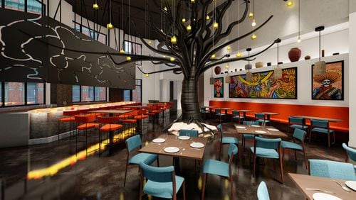 A rendering of the interior of Alta Toro in Midtown.