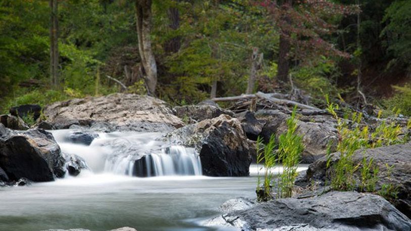 Sweetwater Creek Park in Lithia Springs features two trails with waterfall views. Contributed by Atlanta Trails.