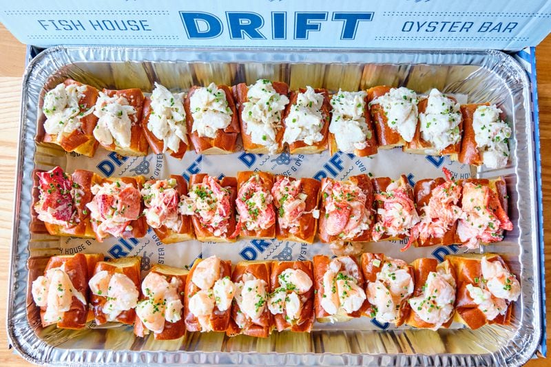 Crab, shrimp and lobster rolls from Drift Fish House & Oyster Bar. / Courtesy of Brandon Amato