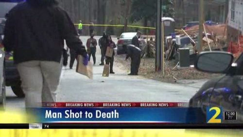 Police investigate after a man was found shot to death Saturday morning in a southwest Atlanta neighborhood.