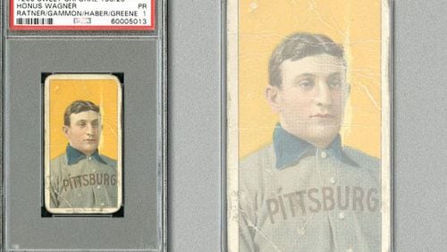 The T206 Honus Wagner baseball card. (Credit: SCP Auctions)
