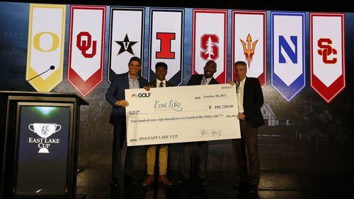 The East Lake Cup announced Tuesday a $498,750 donation to The East Lake Foundation.
