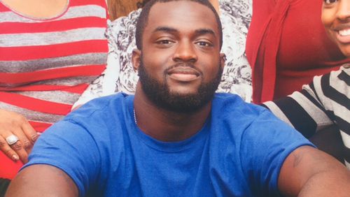 Andre Slocum, 25, was shot six times and killed while at work Tuesday morning. Slocum, a newlywed, had a son and was expecting a second child, his family said.