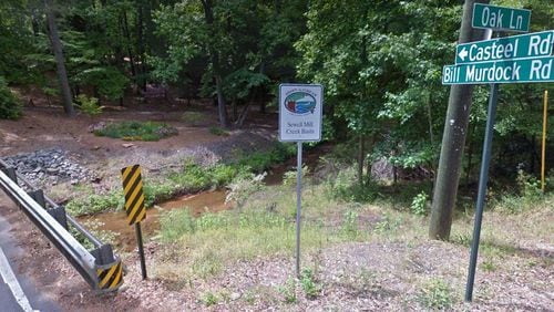 This bridge over Piney Grove Creek is expected to be closed until July 31, 2018.