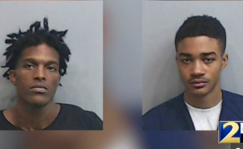 Jaquantay Cambell, 26 (left) and Michael Hill, 17, were charged in a string of Buckhead burglaries and car thefts.