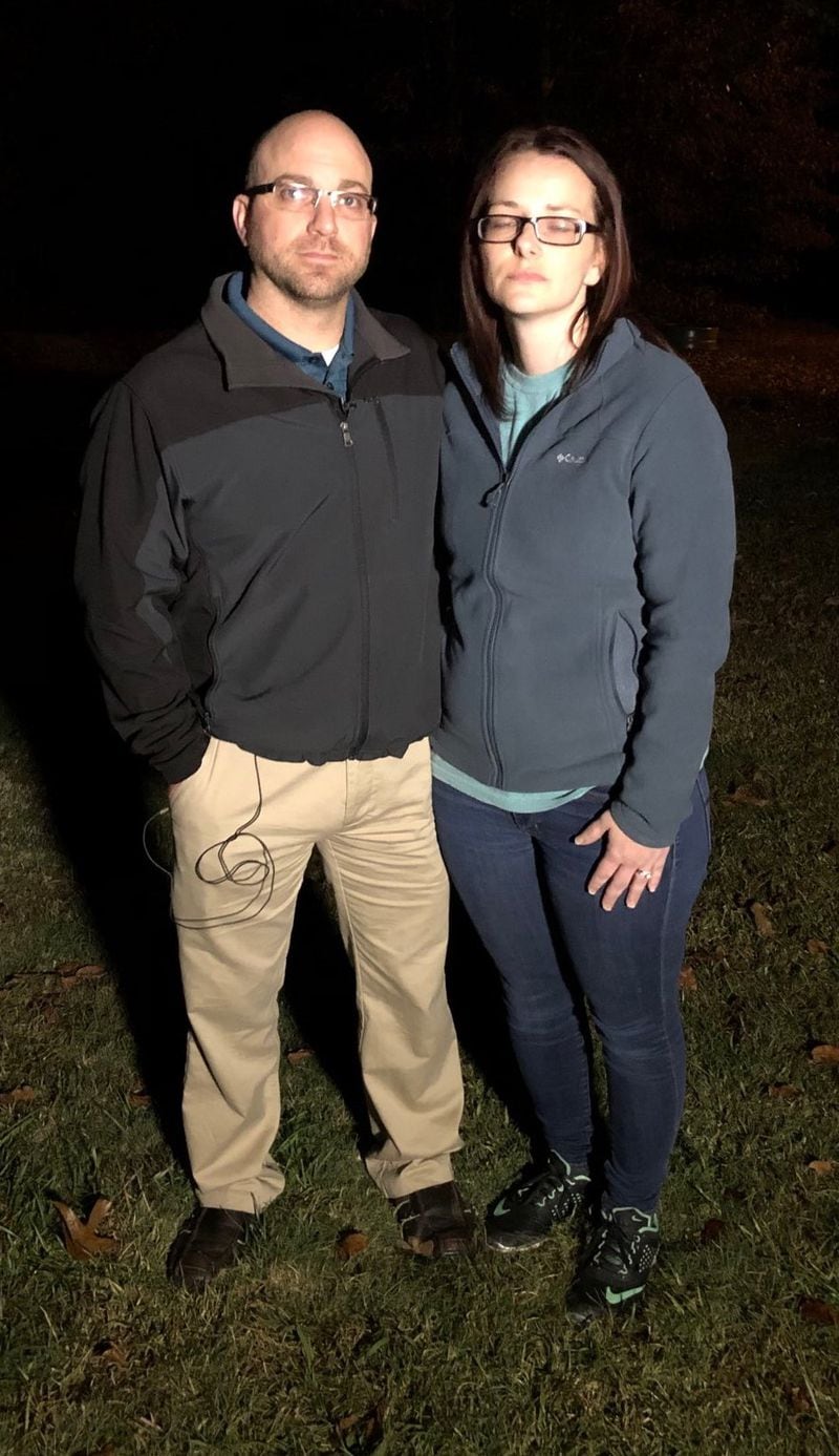 Cory Stevenson (left) spoke to Channel 2 Action News Wednesday after his son, Braden, was killed by an out of control car on Monday. (Photo: Channel 2 Action News)