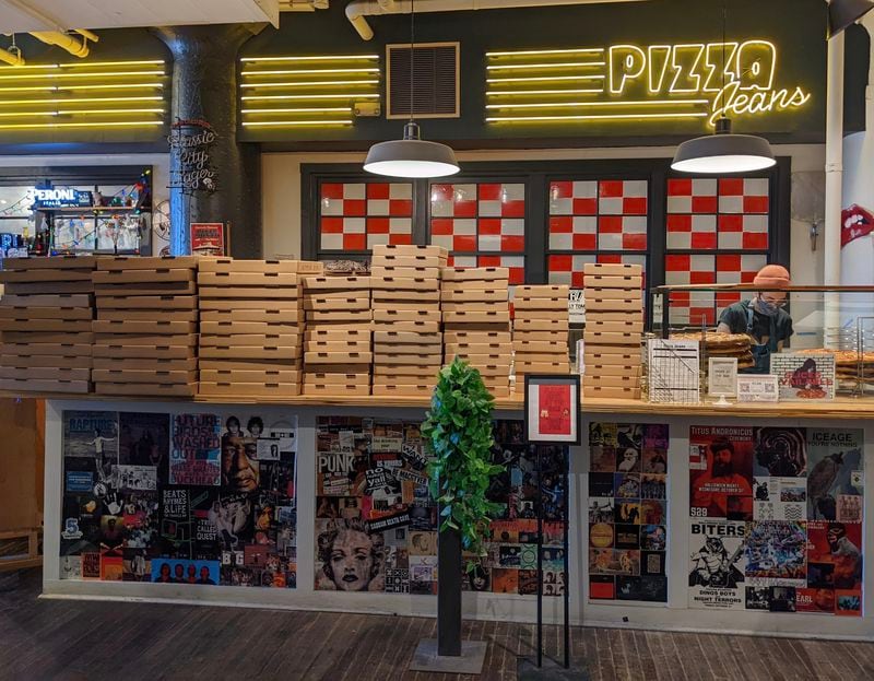 New York-style slices from Pizza Jeans at Ponce City Market start with a flavorful dough made with organic, freshly milled flour. Courtesy of Paula Pontes