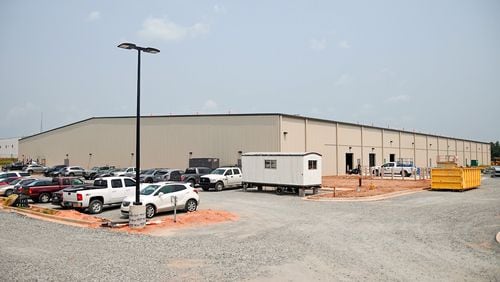 Georgia legislators tour Fine Fettle's medical marijuana warehouse in Macon earlier this month. Fine Fettle is betting it will receive a medical marijuana license before construction of the warehouse is completed this fall. JASON VORHEES / Macon Telegraph