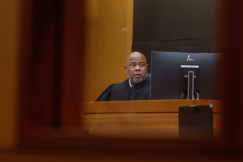 Judge Ural Glanville speaks during a hearing in the YSL at the Fulton County Courthouse on Monday, December 19, 2022. (Natrice Miller/natrice.miller@ajc.com)