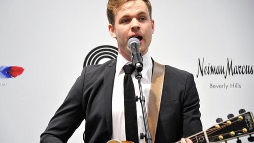 BEVERLY HILLS, CA - DECEMBER 16:  Clark Beckham performs during Buscemi x Quincy Exclusive Launch at Neiman Marcus Beverly Hills on December 16, 2017 in Beverly Hills, California.  (Photo by John Sciulli/Getty Images for Neiman Marcus)