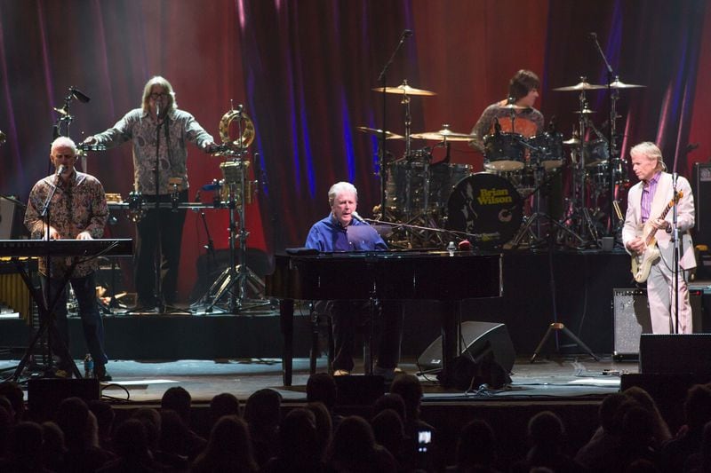 Brian Wilson and his spectacular band at the Fox Theatre on Friday. Photo: BRANDEN CAMP/SPECIAL