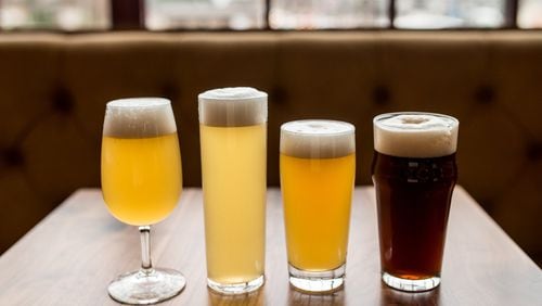 Former homebrewer Todd DiMatteo is making a variety of beers, including Donna-Maria saison, at Good Word Brewing & Public House, which is marking its fourth anniversary. Mia Yakel for The Atlanta Journal-Constitution