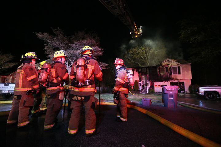 Fire forces Gwinnett woman forced to jump from second floor of home