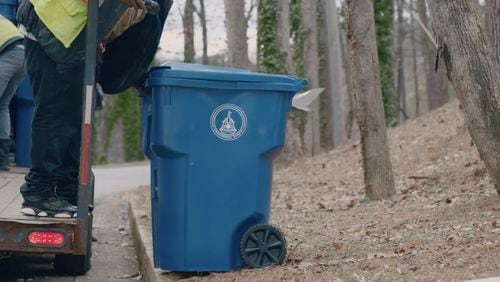 Part of Lawrenceville's “It’s a beautiful day in Lawrenceville” campaign will be alerting residents to a cost-saving change to biweekly recycling beginning January 2022.  (Courtesy City of Lawrenceville)