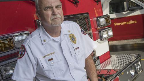 Tim Satterfield, the deputy chief of operations for Dawson County Emergency Services, is is dealing with a pancreatic cancer diagnosis. He has had to pay many treatment bills himself, and he supports the Firefighter Insurance Bill (House Bill 146), which would require local governments to provide insurance to firefighters, including coverage for a list of cancers. (John Amis)