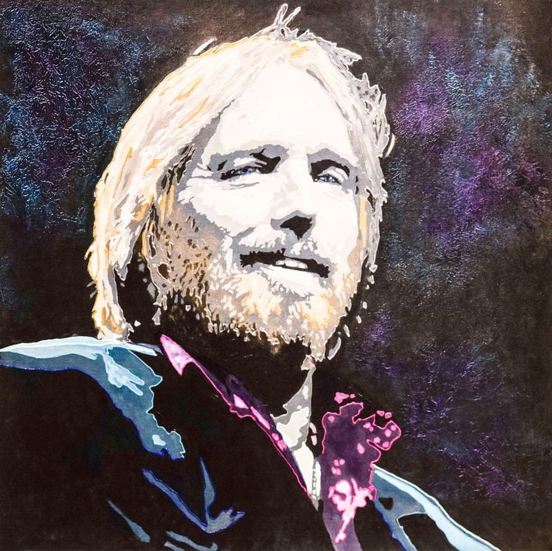 Rick Allen's Tom Petty portrait.