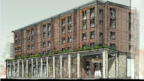 The Roswell City Council has approved a hotel, currently slated for 125 rooms, by the upcoming Southern Post project. The development will replace the plaza that used to hold the well-known country breakfast joint Southern Skillet. (Courtesy City of Roswell)