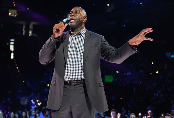 Sports team owner Magic Johnson will be 55 on Aug. 14