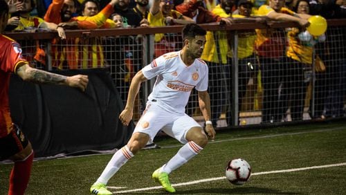 Pity Martinez debuted for Atlanta United as it was beaten 3-1 by Herediano on Thursday in the first leg of a CONCACAF Champions League game in Heredia, Costa Rica. (Atlanta United)