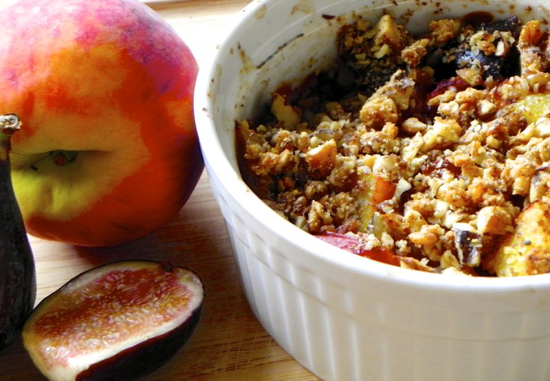 Food writer Alexa Lampasona says one of her favorite, simple ways to create a dish with peaches is to roast them in the oven. This works especially if the peaches are still firm, because it brings out their natural sweetness. This is dish for the summer fig season. The cobbler is healthy enough to be served for breakfast, but it could just as easily be jazzed up to dessert with a little extra sugar and a scoop of vanilla ice cream. The best part? The original recipe is vegan!