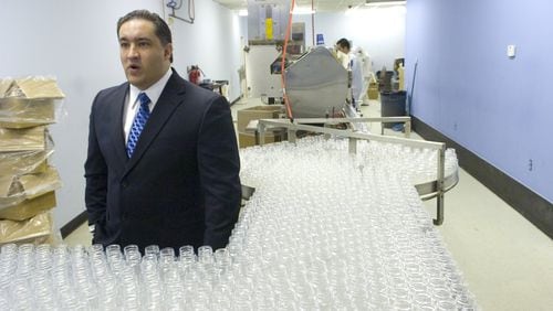 Hi-Tech Pharmaceuticals president and CEO Jared Wheat is shown at the company’s headquarters in Norcross in 2007. PHOTO CREDIT: ERIK S. LESSER