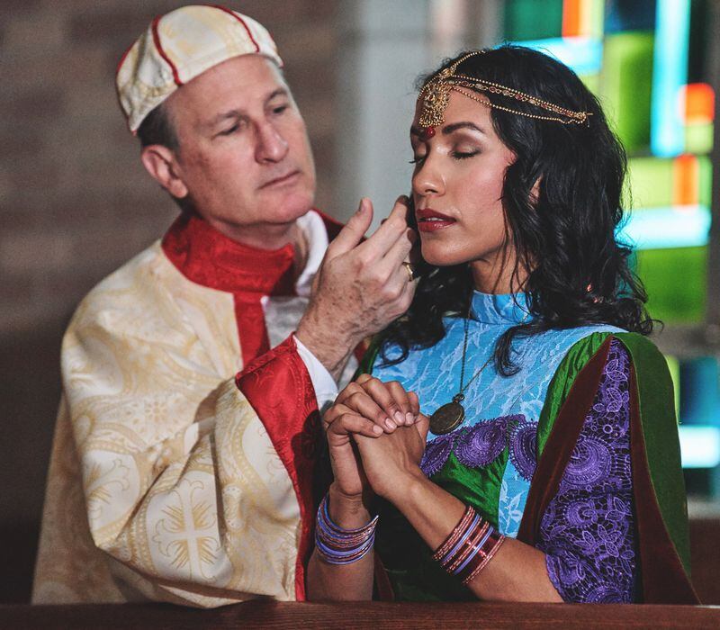 David de Vries and Julissa Sabino appear in the Aurora Theatre/Theatrical Outfit co-production of “The Hunchback of Notre Dame.” CONTRIBUTED BY CHRIS BARTELSKI