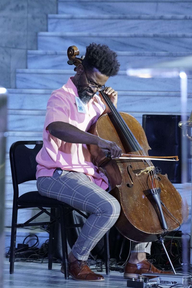 "Religious Pluralism" inspired performance by cellist Okorie Johnson