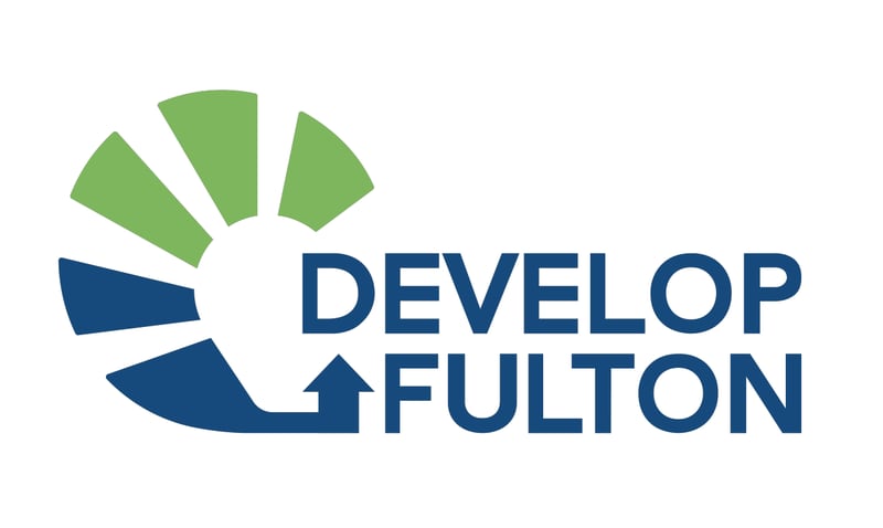 This is the new logo for Develop Fulton, the revamped branding for the Development Authority of Fulton County.