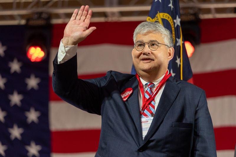 State Republican party chairman David Shafer is seen after his successful reelection at the Georgia GOP convention at Jekyll Island on Saturday, June 5, 2021. (Photo: Nathan Posner for The Atlanta-Journal-Constitution)