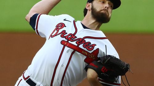 The Braves on Sunday sent down Ian Anderson to Triple-A Gwinnett. (Curtis Compton / Curtis.Compton@ajc.com)