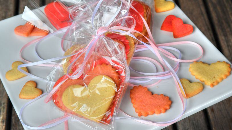 Among the delicious gifts you can make for your valentine are Orange Sugar Cookies, adapted from a recipe provided by pastry chef Jessica McKinney of Canoe. Styling by Jessica McKinney / Chris Hunt for the AJC
