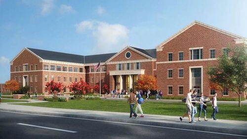 A rendering of the Innovation Academy in Alpharetta, to be located at the old Milton High School. FULTON COUNTY SCHOOLS