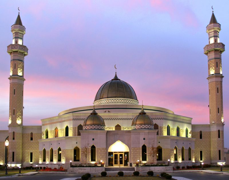 The Islamic Center of America mosque in Dearborn, Michigan.