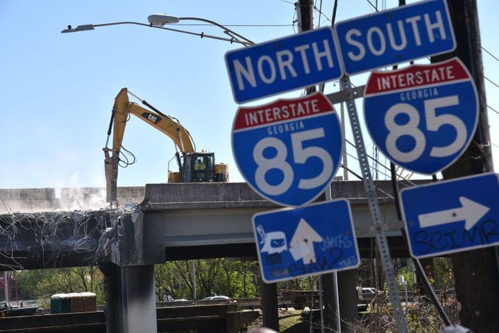 I-85 collapse aftermath