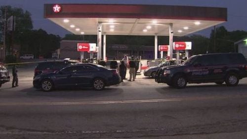 A teenager was killed at a Texaco in southwest Atlanta on Friday. (Credit: Channel 2 Action News)