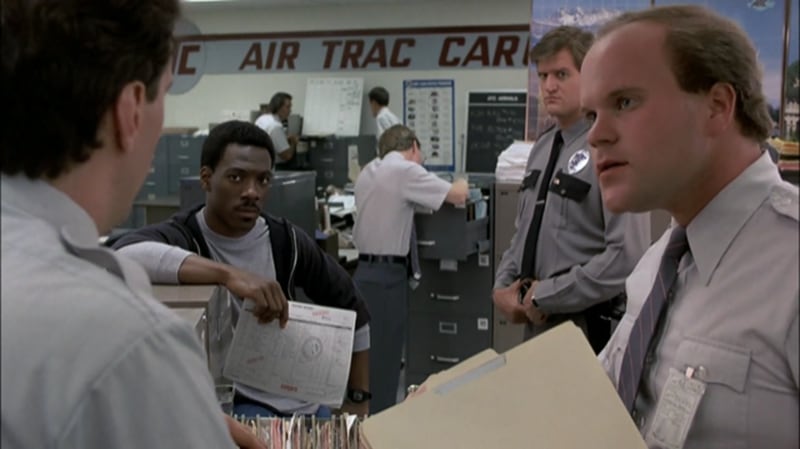 Mike Pniewski plays a file clerk in "Beverly Hills Cop."