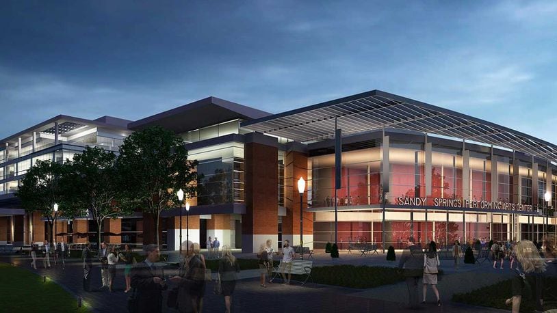 The performing arts center in City Springs will seat more than 1,000 people. It is set to open in Sept. 2018.