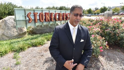 Jason Lary, the chairman for Stonecrest Yes, talks about why he believes the area should become a city at Stonecrest Mall in Lithonia on Tuesday, October 4, 2016. HYOSUB SHIN / HSHIN@AJC.COM AJC File Photo