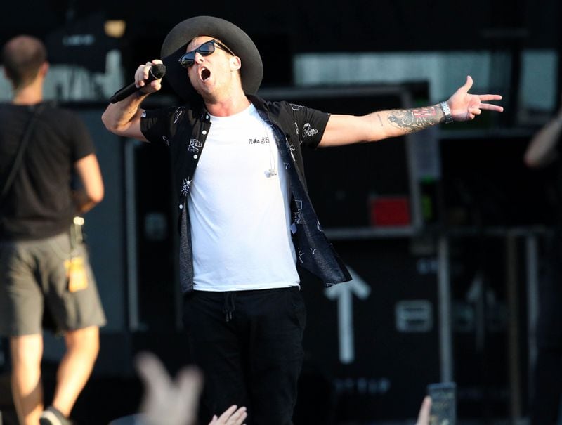 OneRepublic frontman Ryan Tedder unleashed a trove of hits during a hot and sweaty set at SunTrust Park. Photo: Robb Cohen Photography & Video/ www.RobbsPhotos.com