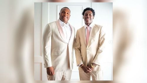 Richard Bartlett III (right) was the younger brother of Pittsburgh Steelers defensive end Stephon Tuitt. He was killed in a hit-and-run crash in Johns Creek last month.