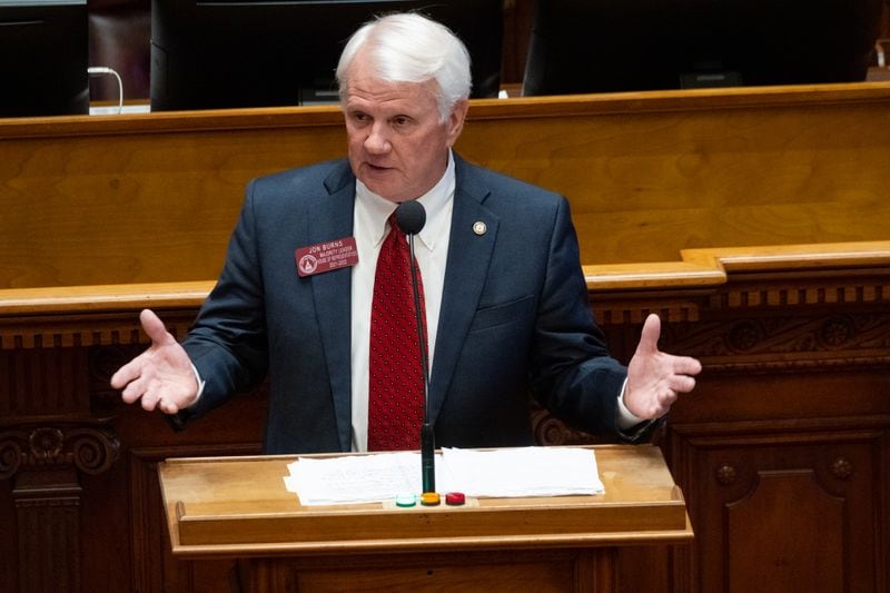 Incoming Georgia House Speaker Jon Burns said Tuesday he’ll maintain the same team of top aides that his predecessor, the late David Ralston, cultivated. (Ben Gray for the Atlanta Journal-Constitution)