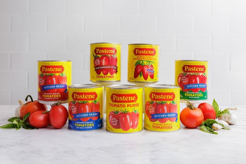 Canned tomatoes from Pastene. Courtesy of Pastene