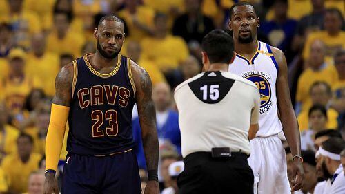 Faces of the NBA Finals: Kevin Durant has led Golden State to a 2-0 lead over LeBron James and the Cleveland Cavaliers in the best-of-seven championship series. Here's a look at some images from Games 1 and 2 with Game 3 scheduled for Wednesday in Cleveland.