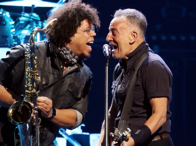Bruce Springsteen & the E Street Band, including saxophonist Jake Clemons, rocked sold-out State Farm Arena in Atlanta on Friday, February 3, 2023. (Photo: Robb Cohen for The Atlanta Journal-Constitution)