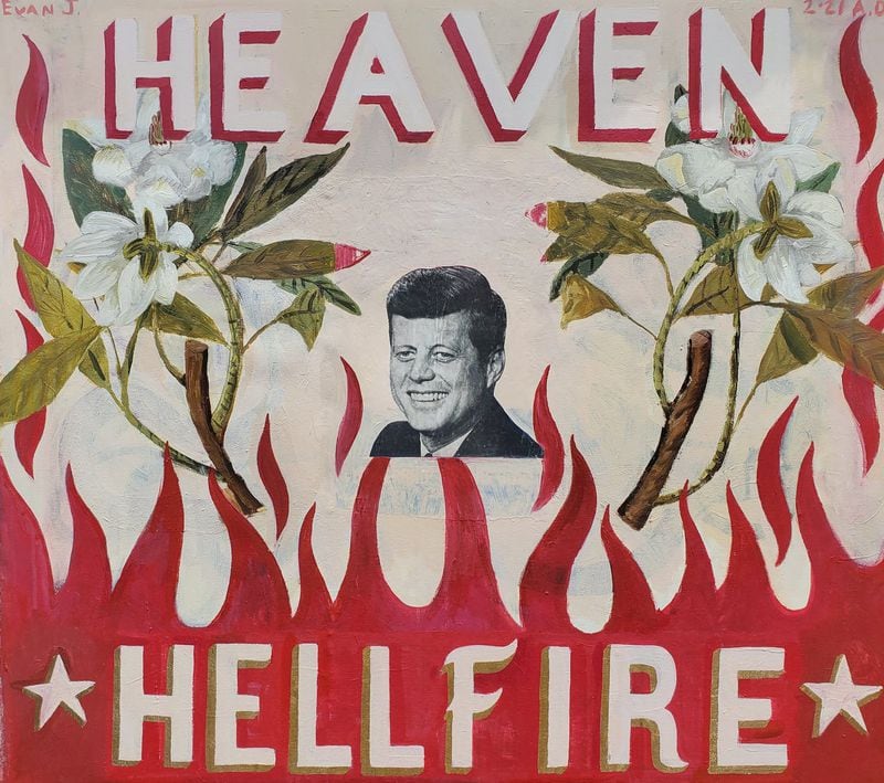 "Heaven or Hellfire" by Evan Jones.
(Courtesy of Thomas Deans Fine Art)