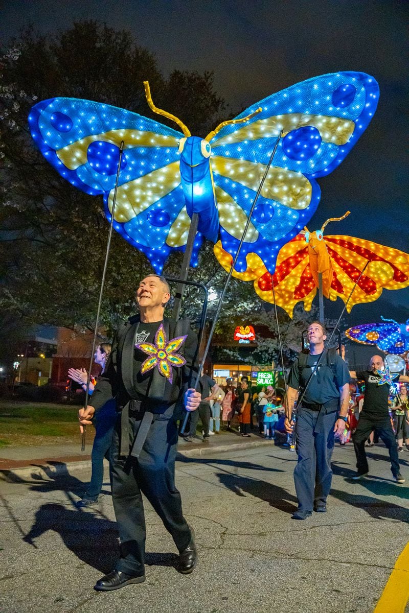 The Hapeville Butterfly Lantern Parade, on March 23, will be as colorful as it is fun to watch. 
(Courtesy of The ATL Airport District)