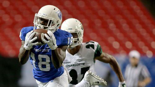 Georgia State receiver Penny Hart had 11 catches Saturday night. AJC file photo